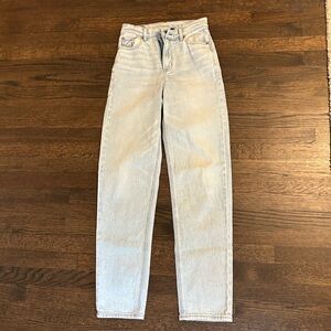 American Eagle Outfitters Light Wash Straight Leg Jeans